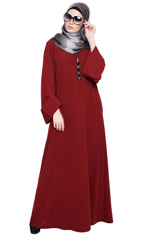 Classy Wine Abaya