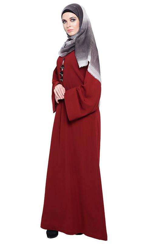 Classy Wine Abaya