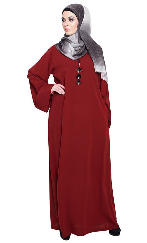 Classy Wine Abaya