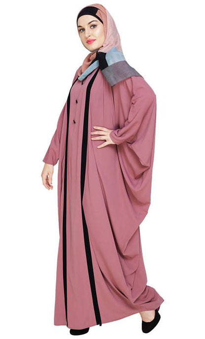 Colourblock Onion Pink Kaftan (Made-To-Order)