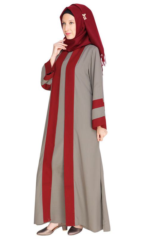 Contemporary Grey Abaya