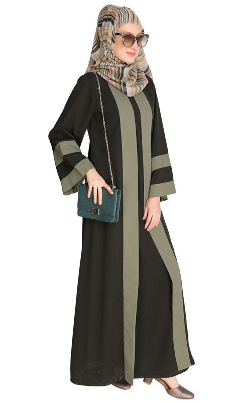 Contemporary Olive Abaya
