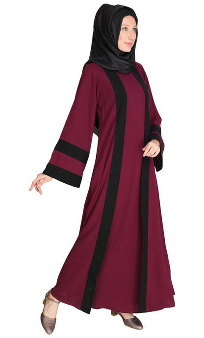 Contemporary Purple Abaya (Made-To-Order)