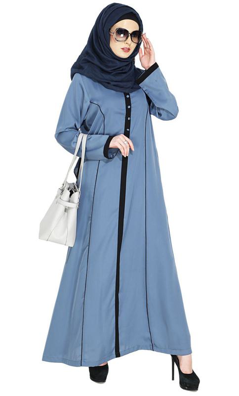 Cornflower Blue Casual Abaya