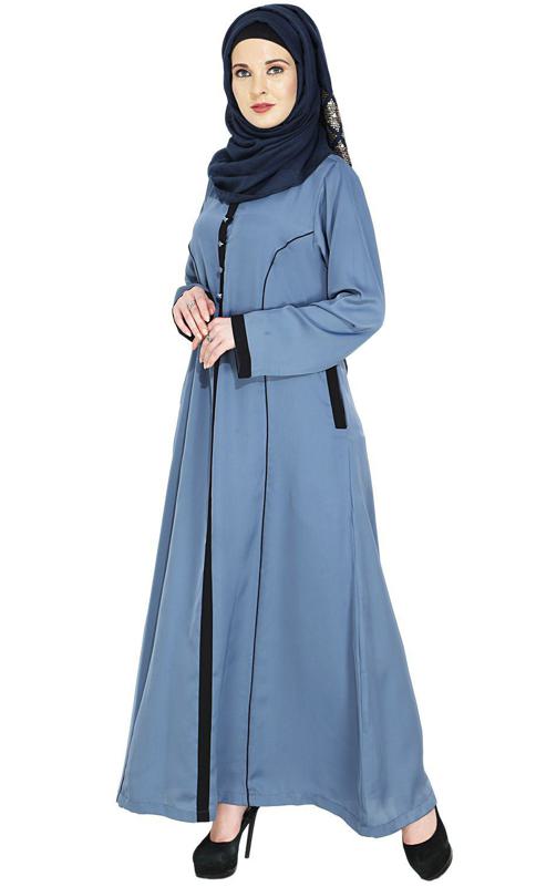 Cornflower Blue Casual Abaya