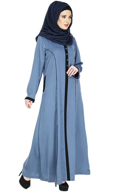 Cornflower Blue Casual Abaya