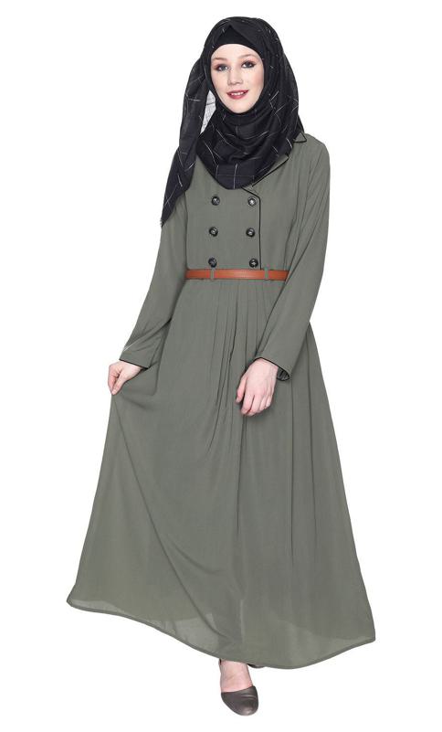 Dead Mint Coat Style Abaya (Made-To-Order)