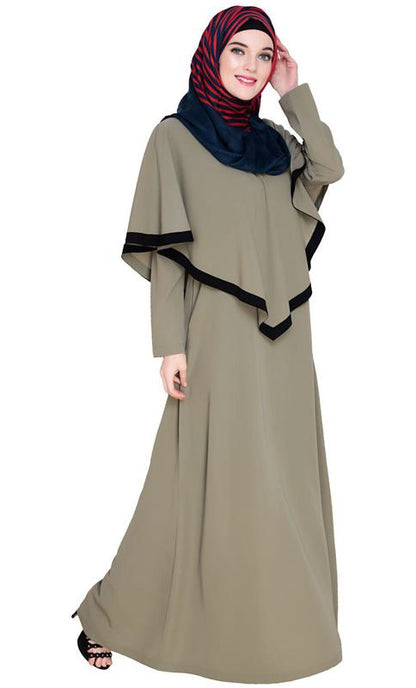 Dead Mint Fancy Cape Abaya (Made-To-Order)