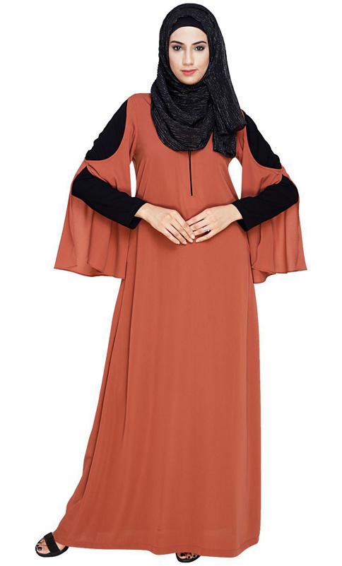 Dora Sleeves Brick Red Abaya