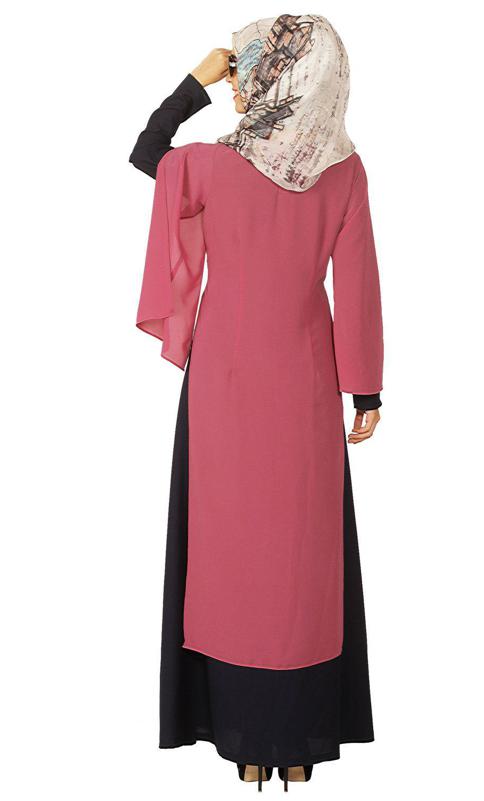 Double Layer Blue Abaya