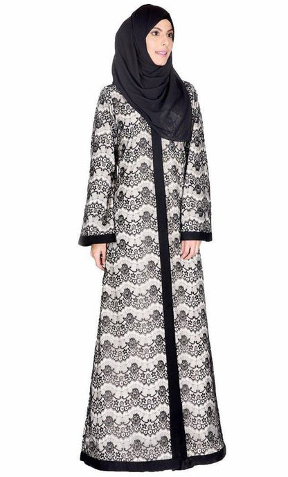 Double Layer Laced Abaya (Made-To-Order)