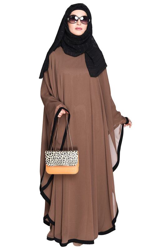 Double Layered Oak Brown Kaftan