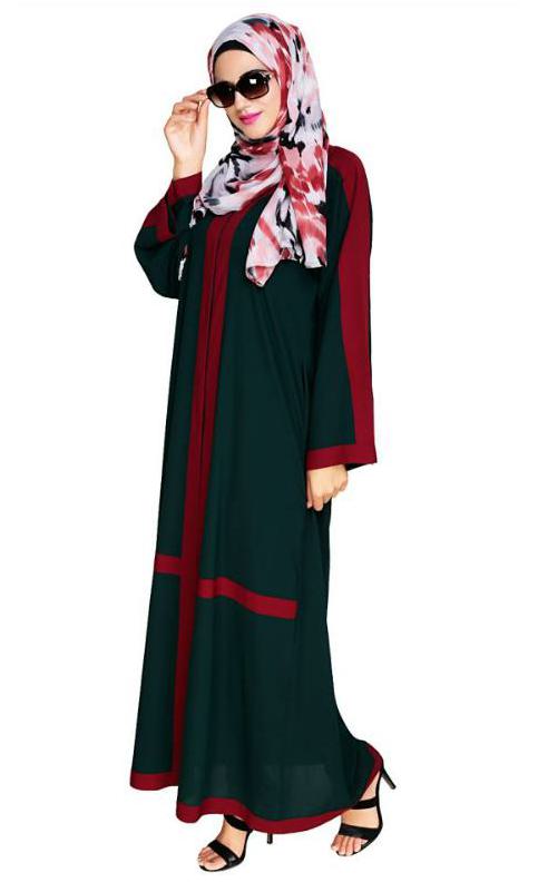 Enswathe Bottle Green Dubai Style Abaya