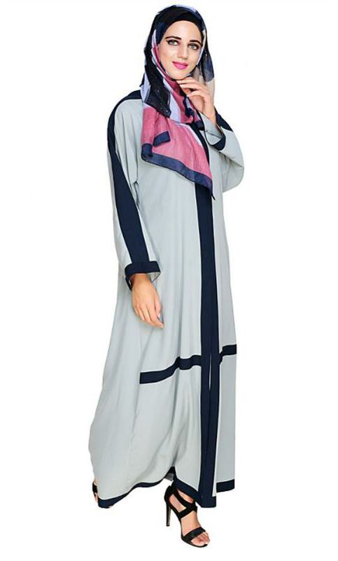 Enswathe Sage Green Dubai Style Abaya