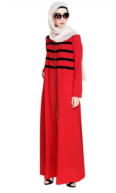 Enticing Stripes Maroon Abaya