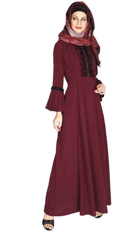 Fairy Frill Purple Abaya