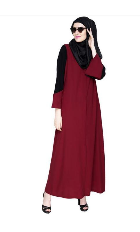 Folksy Wine Abaya