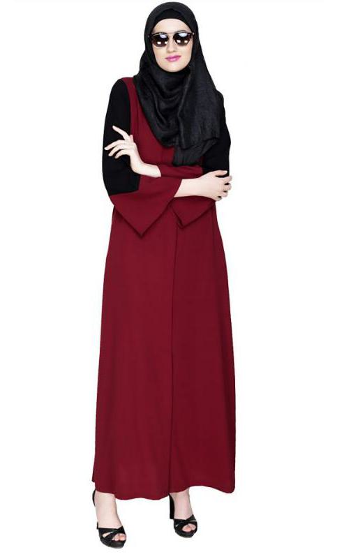 Folksy Wine Abaya