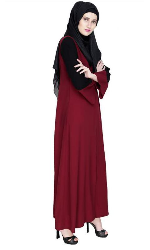 Folksy Wine Abaya