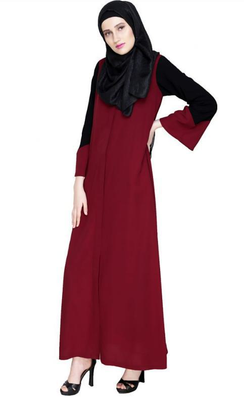 Folksy Wine Abaya