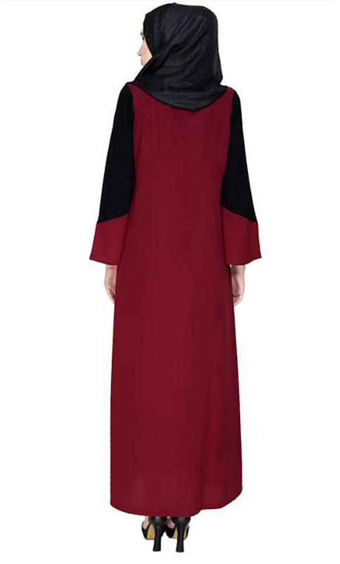 Folksy Wine Abaya