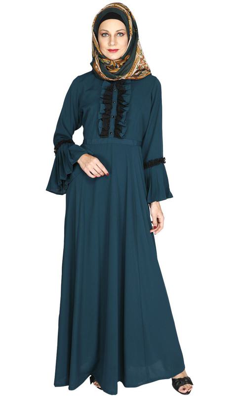 Frill Detailed Abaya