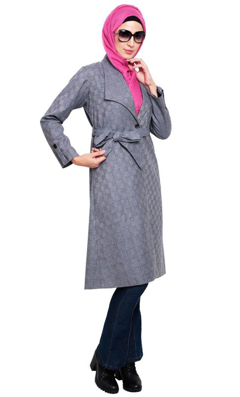 Grey Shawl Collar Single Button Coat (Made-To-Order)