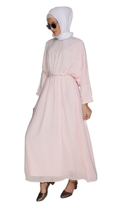 Intricate Handwork Light Green Kaftan (Made-To-Order)