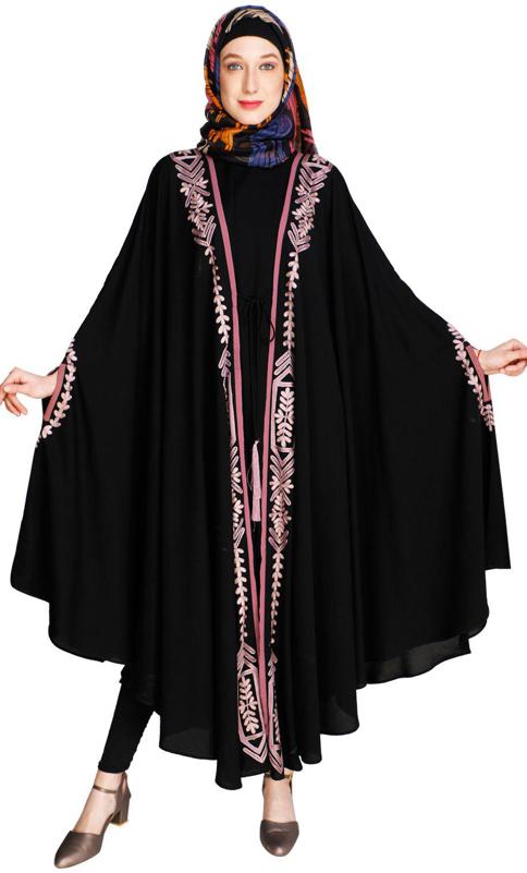 Jacket Style Black Kaftan