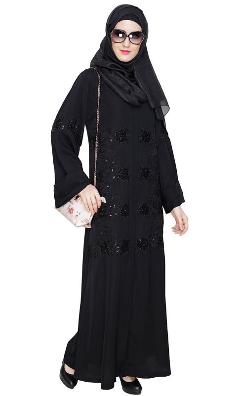 Lavish Black Dubai Style Abaya