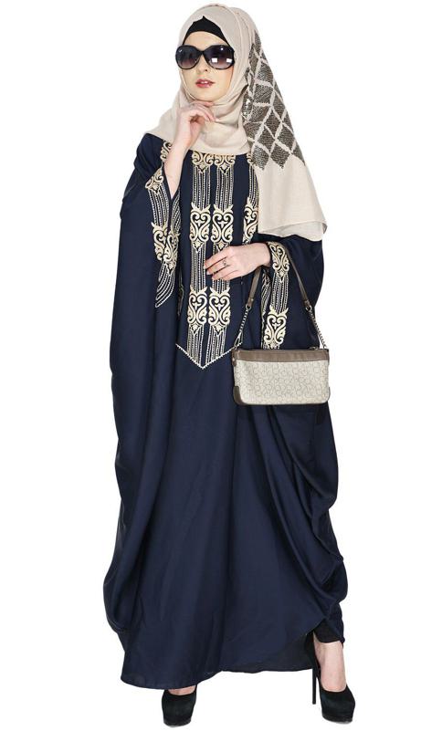 Majestic Midnight Blue Formal Kaftan