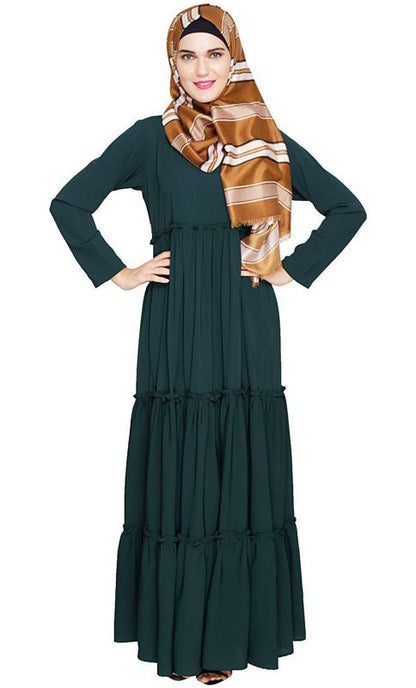 Modest Green Abaya