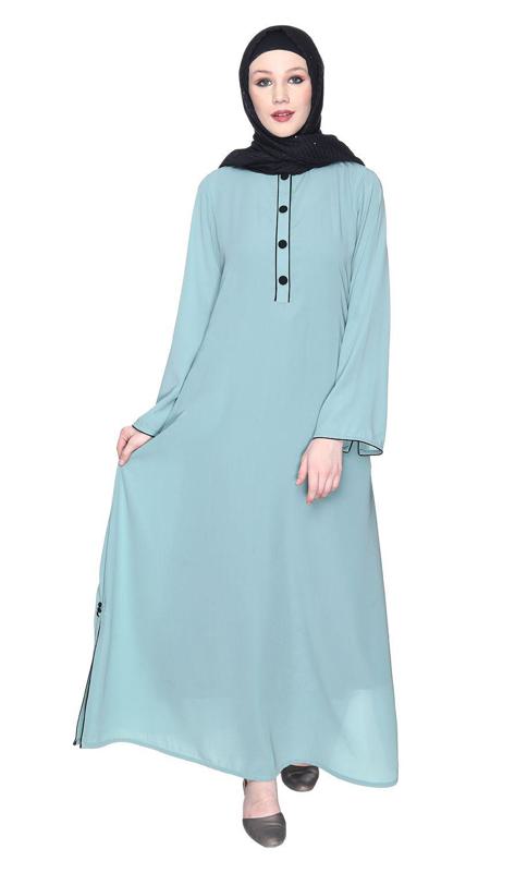 Modest Sage Green Abaya