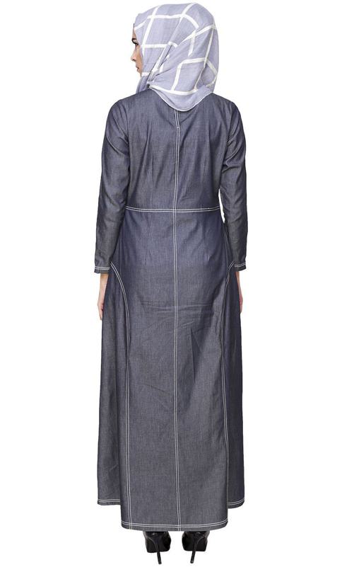 Modish Denim Abaya