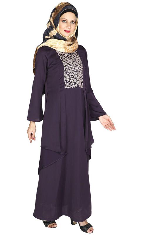 Newfangled Purple Abaya