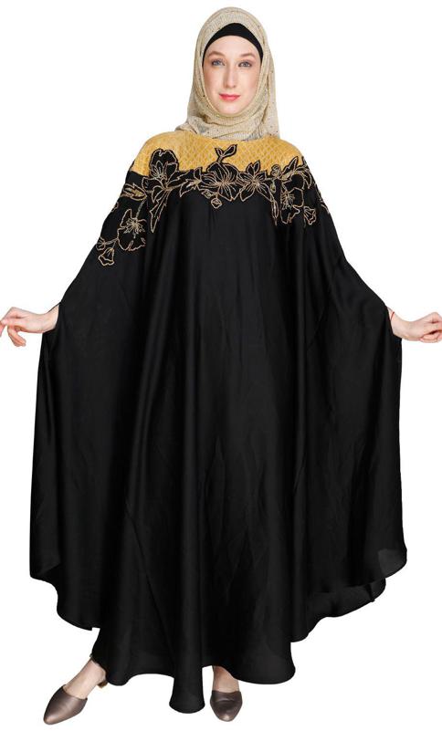 Opulent Black Kaftan