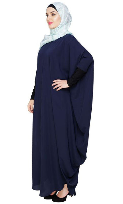 Quirky Jersy Sleeve Blue Kaftan (Made-To-Order)