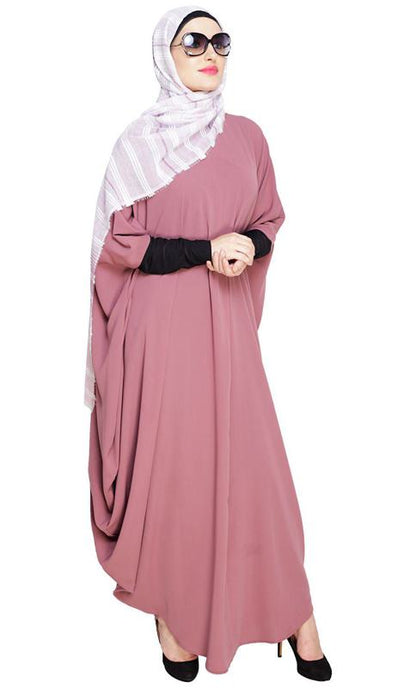 Quirky Jersy Sleeve Onion Pink Kaftan (Made-To-Order)
