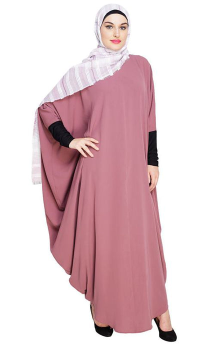Quirky Jersy Sleeve Onion Pink Kaftan (Made-To-Order)