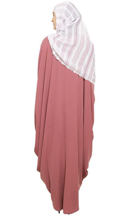 Quirky Jersy Sleeve Onion Pink Kaftan (Made-To-Order)