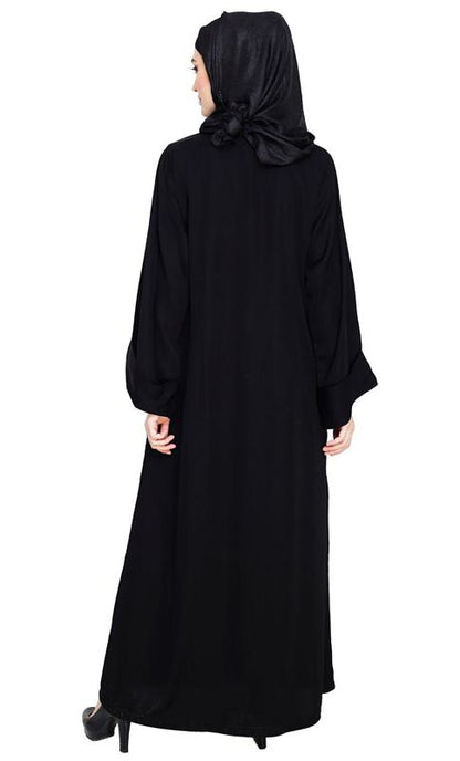 Regal Black Dubai Style Abaya