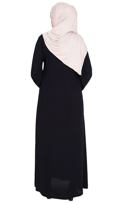 Resham Ornate Black Dubai Style Abaya