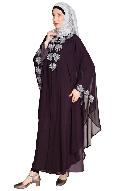 Sequence Enriched Purple Kaftan