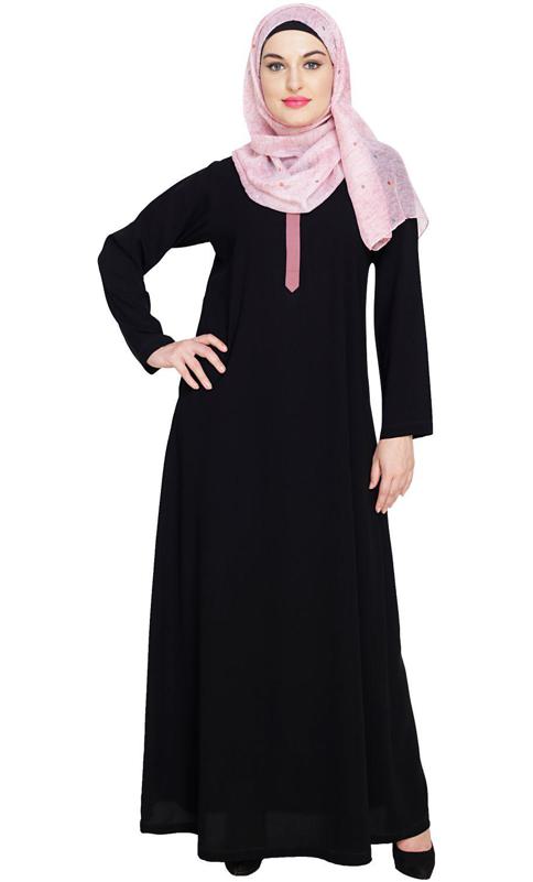 Sober Black Abaya