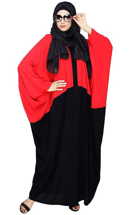 Spiffy Black and Red Kaftan (Made-To-Order)
