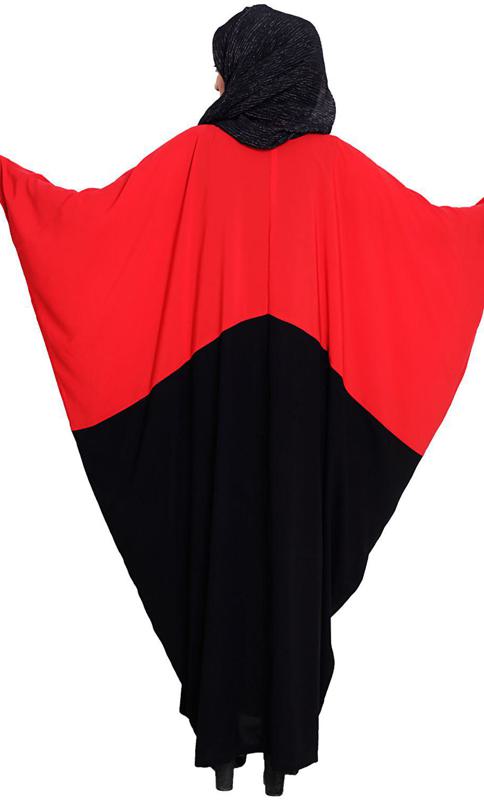 Spiffy Black and Red Kaftan (Made-To-Order)