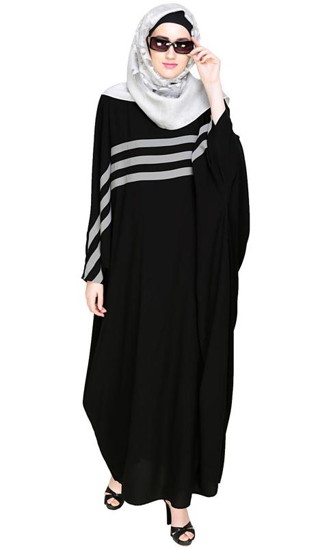Sporty Kaftan With Grey Detailing (Made-To-Order)