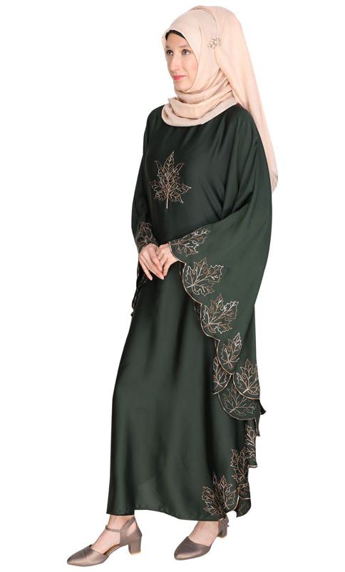 Spring Leaf Olive Kaftan