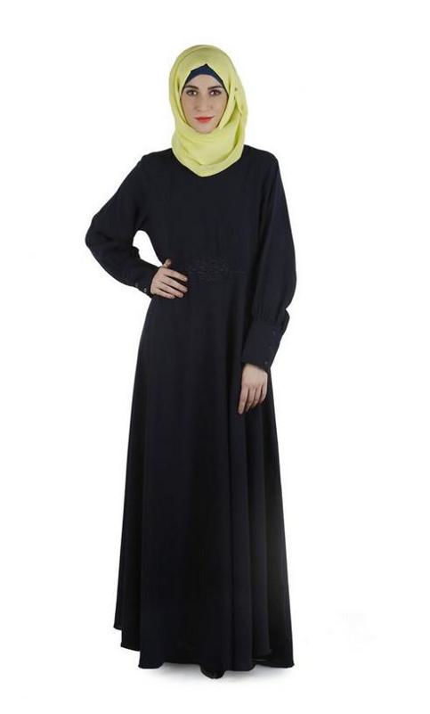 Steel Blue Abaya Dress