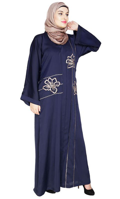 Stellar Blue Dubai Style Abaya (Made-To-Order)
